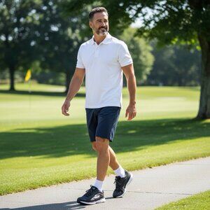 Skechers GO GOLF Max Fairway 2 Mens Spiked Golf Shoes Black White 9.5 NIB